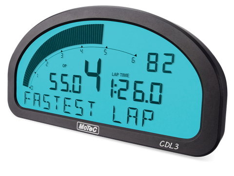 MOTEC 18022 - CDL3 CLUB DASH LOGGER BACKLIT (Enabled + I/O and Logging Incl)